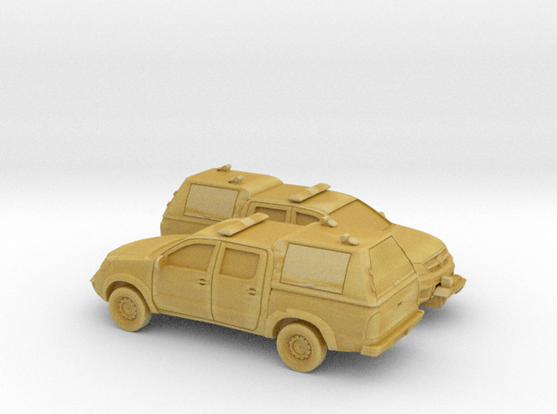 1/200 2X 2005-15 Toyota Hilux Royal Airforce Mount in Tan Fine Detail Plastic