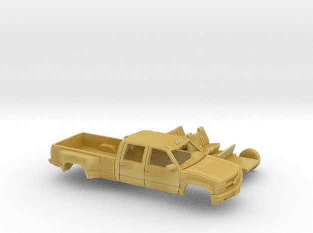 1/160 1990-98 Chevy Silverado CrewCab Dually Kit in Tan Fine Detail Plastic