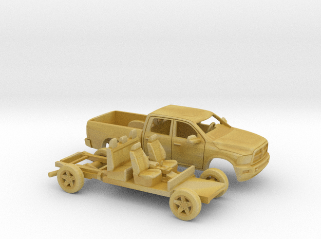 1/180  2013 Dodge Ram Crew Cab Kit in Tan Fine Detail Plastic