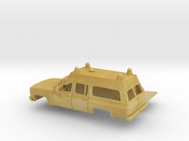 1/87 1973-79 Chevrolet Suburban Ambulance Kit in Tan Fine Detail Plastic