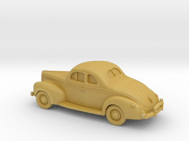 1/87 1940 Ford Eight Coupe in Tan Fine Detail Plastic