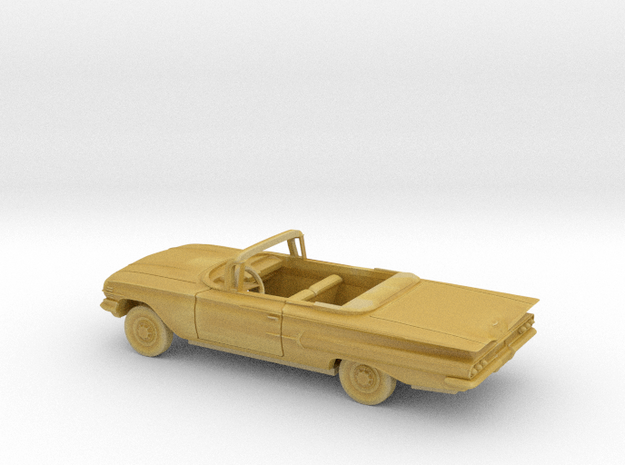 1/87 1960 Chevrolet Impala Open Convertible Kit in Tan Fine Detail Plastic