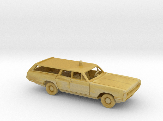 1/160 1970 Plymouth Fury Fire Chief Station Wagon  in Tan Fine Detail Plastic