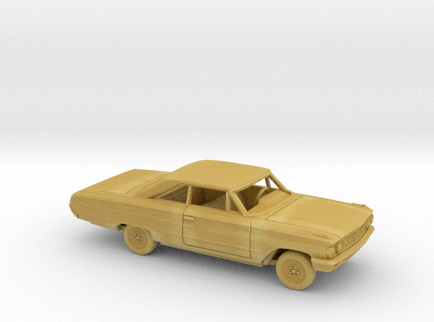 1/87 1964 Ford Galaxie Coupe Kit in Tan Fine Detail Plastic