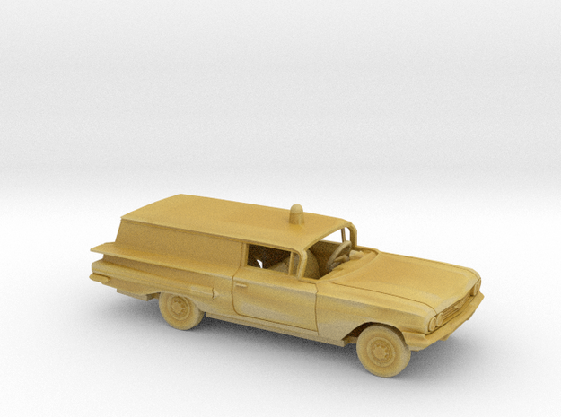 1/160 1960 Chevrolet Biscayne Emergency Sedan Del. in Tan Fine Detail Plastic