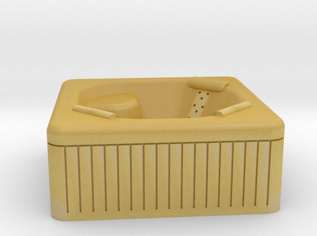 Jacuzzi Outdoor Hot Tub N-scale in Tan Fine Detail Plastic