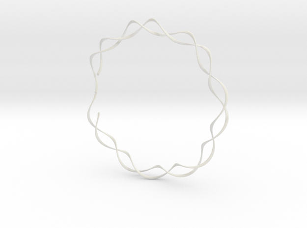 spiral_bracelet_001.dae in White Natural Versatile Plastic