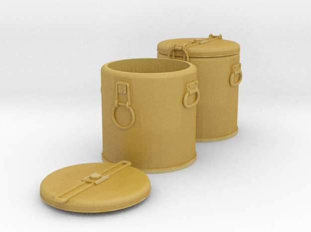 1:18 M1941 Mermite Food or Blood Container Set in Tan Fine Detail Plastic