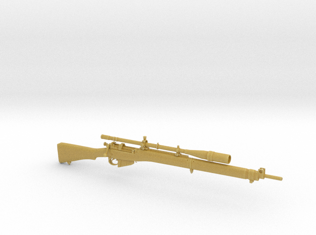 1/9 Scale Enfield Rifle  in Tan Fine Detail Plastic