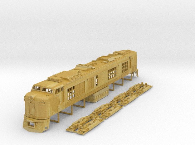 N Scale Propane Turbine locomotive in Tan Fine Detail Plastic