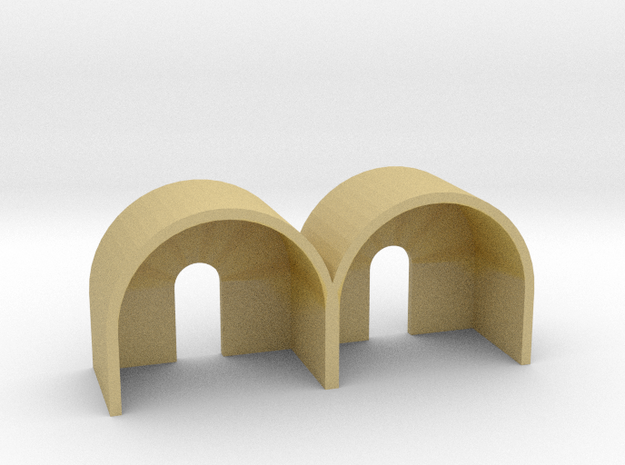 Double Hump Fender 1/64 v1 individual in Tan Fine Detail Plastic