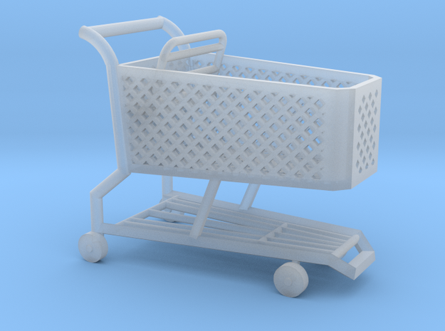 1:87 Shopping Cart in Clear Ultra Fine Detail Plastic