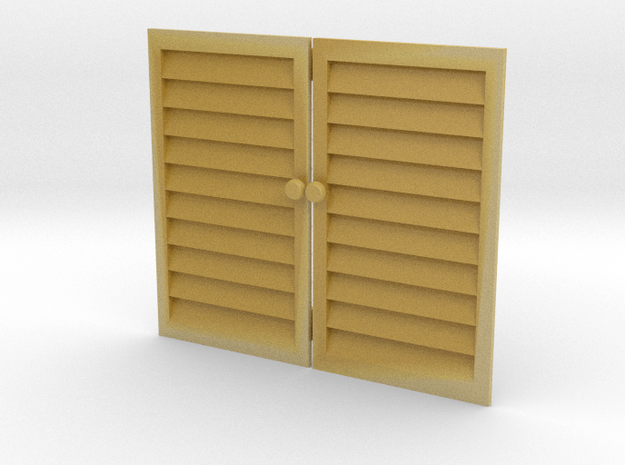 1-24 Louvre Doors in Tan Fine Detail Plastic