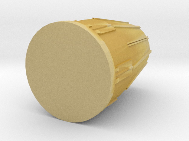 28mm Tornado Engine Exhaust in Tan Fine Detail Plastic