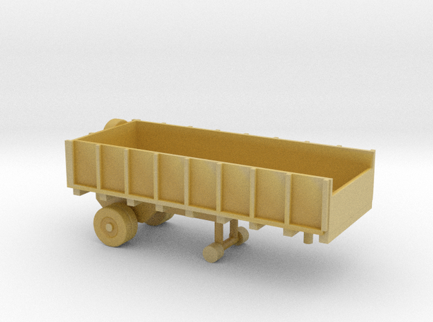 1/110 Scale Cargo Trailer 1 in Tan Fine Detail Plastic
