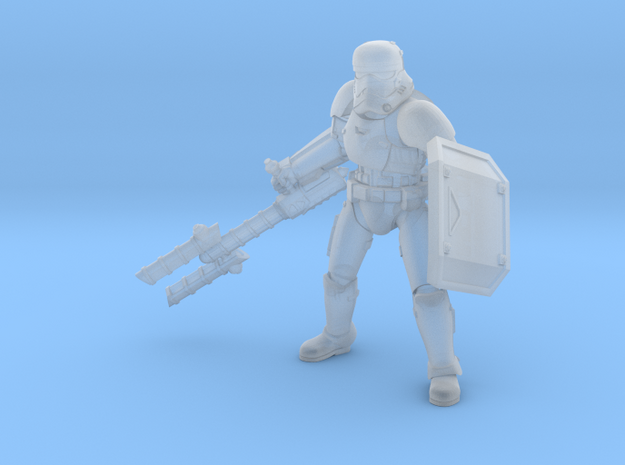 First Melee Trooper A2 in Clear Ultra Fine Detail Plastic