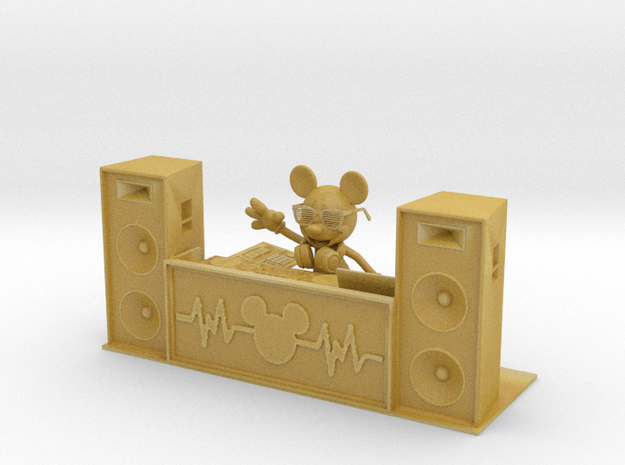 DJ Mickey (with turntables) in Tan Fine Detail Plastic