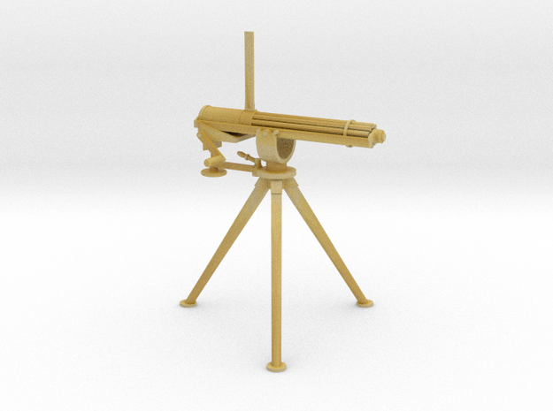 1/35 Scale Colt 1874 Camel Gatling gun in Tan Fine Detail Plastic
