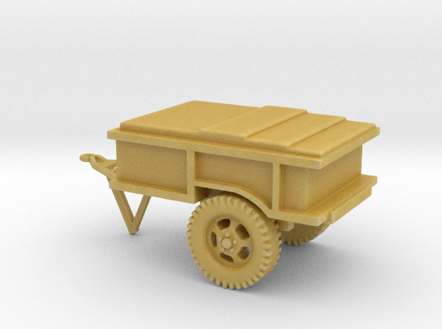 1/87 Scale Trailer 2W Clothing and Textile Repair in Tan Fine Detail Plastic