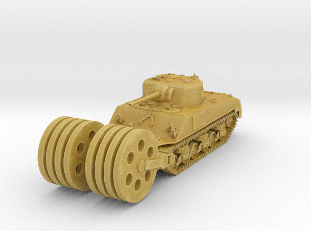1/87 Scale M4 Sherman Mine Roller in Tan Fine Detail Plastic