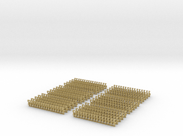 Kurze Kupplungen - 480 Stück in Tan Fine Detail Plastic