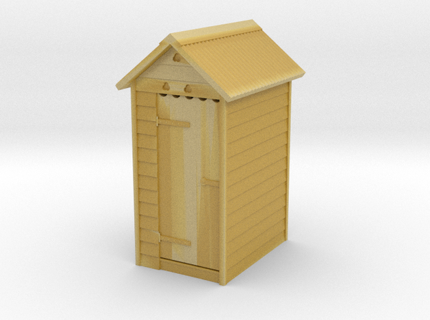 VR Outdoor Dunny WC Toilet Outhouse 1:160 Scale in Tan Fine Detail Plastic