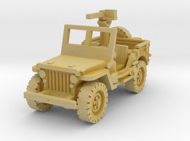 Jeep willys 30 cal (window up) 1/160 in Tan Fine Detail Plastic