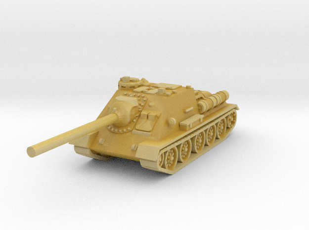 SU-100 tank 1/160 in Tan Fine Detail Plastic
