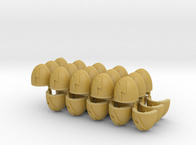 Fast Attack Mk5 Shoulder Pads x30 in Tan Fine Detail Plastic