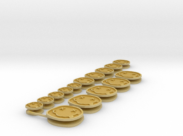 Commission 240 vehicle icons in Tan Fine Detail Plastic