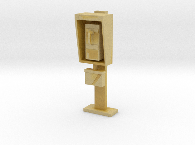 Phone Booth in 1:35 scale in Tan Fine Detail Plastic
