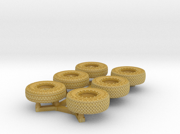 Dune Buggy Tires mbx scale in Tan Fine Detail Plastic