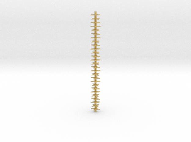 Aerator Tines 3 inch piece in Tan Fine Detail Plastic