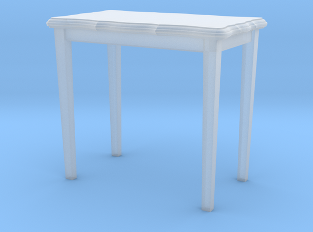 HO Scale 26.5 inch height side table in Clear Ultra Fine Detail Plastic