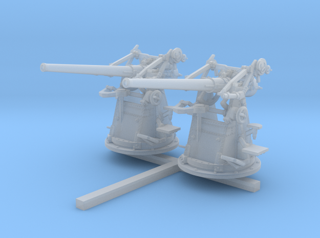 1/144 12-pdr 3"/45 (76.2 cm) 20cwt Guns x2 in Clear Ultra Fine Detail Plastic