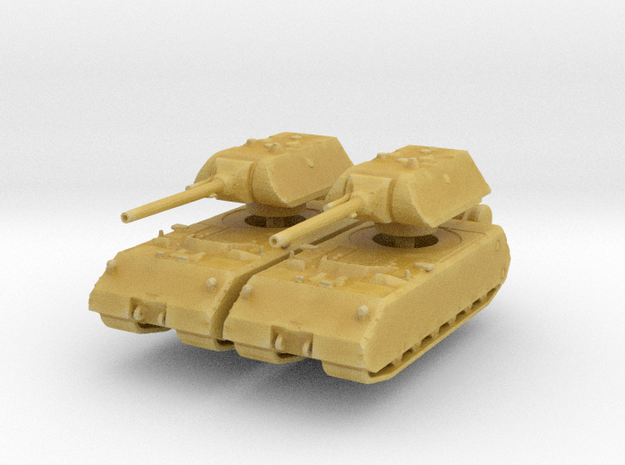 Panzer VIII Maus (x2) 1/400 in Tan Fine Detail Plastic