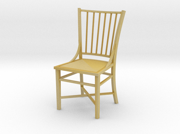 1:24 French Country Chair in Tan Fine Detail Plastic