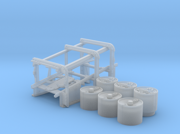 1/48 Royal Navy Small Depth Charge Rack x1 in Clear Ultra Fine Detail Plastic