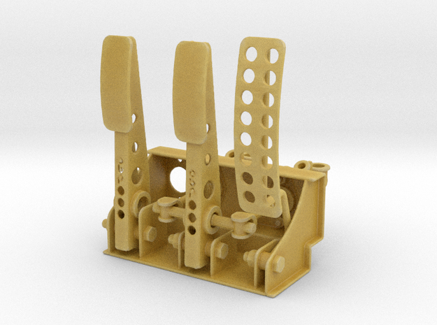 Racing Pedal Box - Type 7 - 1/8 in Tan Fine Detail Plastic