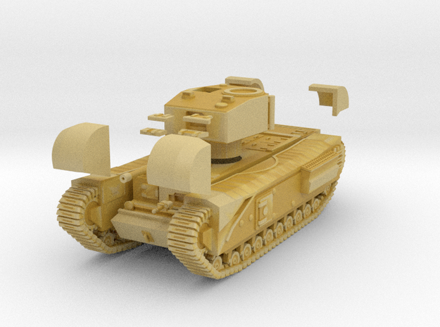 Tank- Churchill Mk III (1/87th) in Tan Fine Detail Plastic