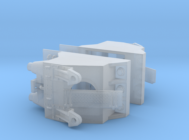 Rescaled forward part for Tracy - dual parts in Clear Ultra Fine Detail Plastic