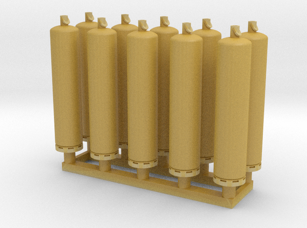 TJ-H02003x10 - Bouteilles de gaz 35kg in Tan Fine Detail Plastic