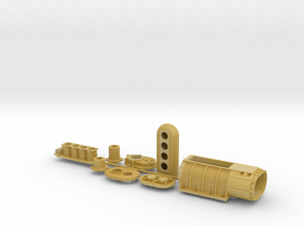 1/10 18 71 Kobelco injectors scoop in Tan Fine Detail Plastic