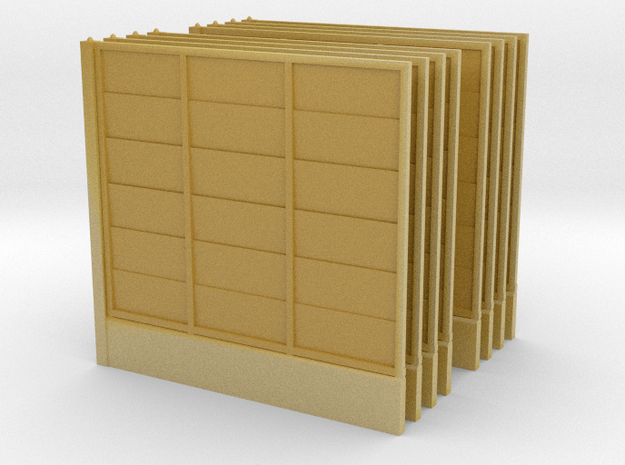 Wooden Fence Panel (x8) 1/64 in Tan Fine Detail Plastic