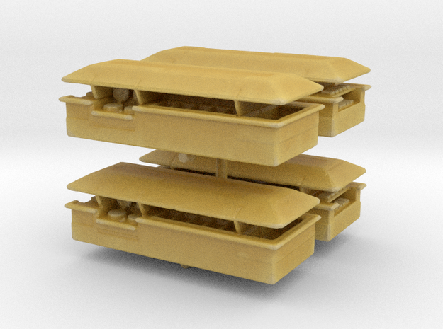 Food Counter (Isle) (x4) 1/400 in Tan Fine Detail Plastic