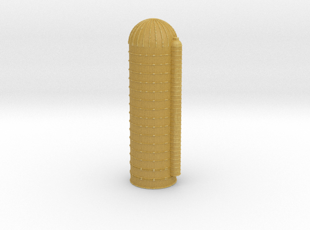 45ft Grain Silo 1/400 in Tan Fine Detail Plastic