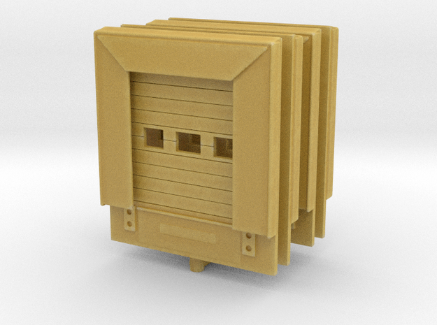 Loading Dock Door (x4) 1/160 in Tan Fine Detail Plastic