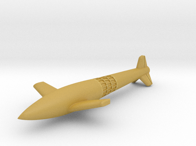 (1:285) Schmidt-Madelung 1934 Flying Bomb Project in Tan Fine Detail Plastic