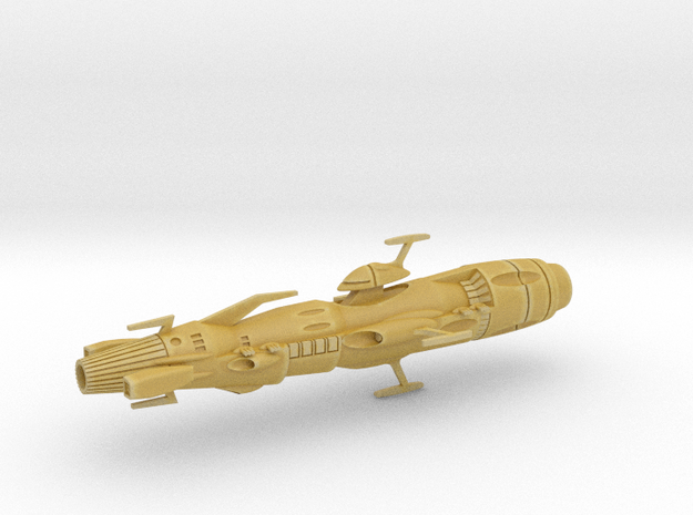 Command Cruiser (Initial Design) / 10cm - 4in in Tan Fine Detail Plastic