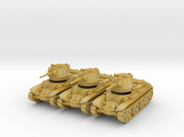 1/144 BT-7 tanks  in Tan Fine Detail Plastic